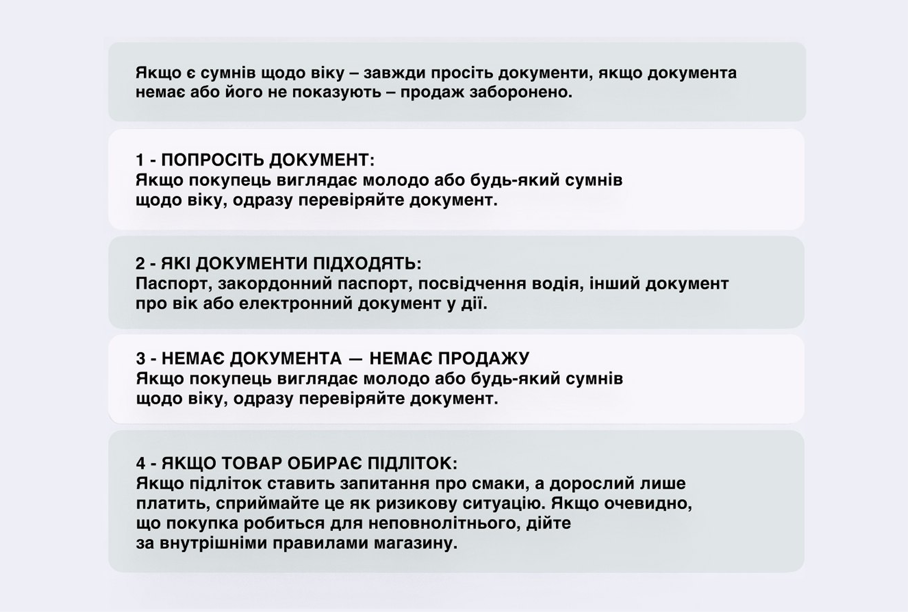 Що робити, якщо в магазин прийшов неповнолітній покупець? Рекомендації для продавців.